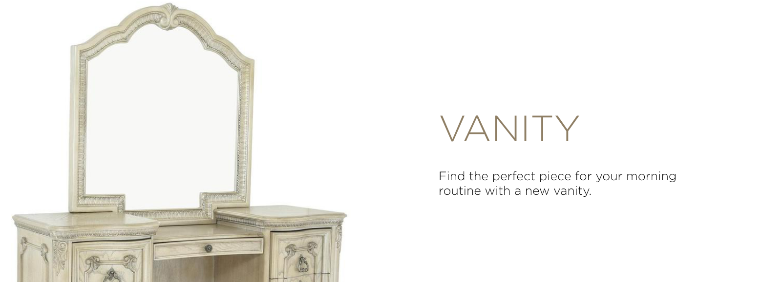 Vanities. Find the perfect vanity for your luxurious taste with our selection below.